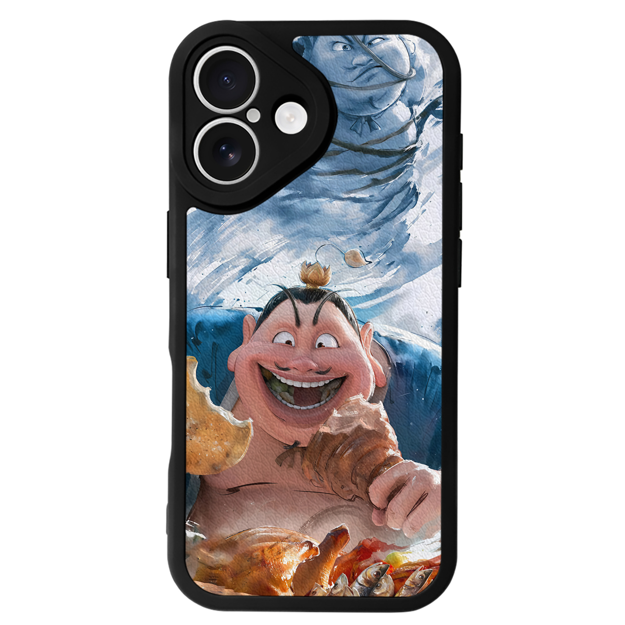 （画像用） Ne Zha 2 ナタ 魔童の大暴れ 【iPhone 16シリーズ対応】シリコンスマホケース（レザー調） 材質：シリコン